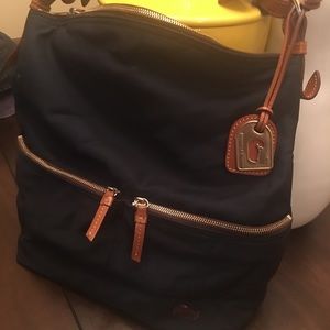 Classic Navy Dooney and Burke Hobo Bag